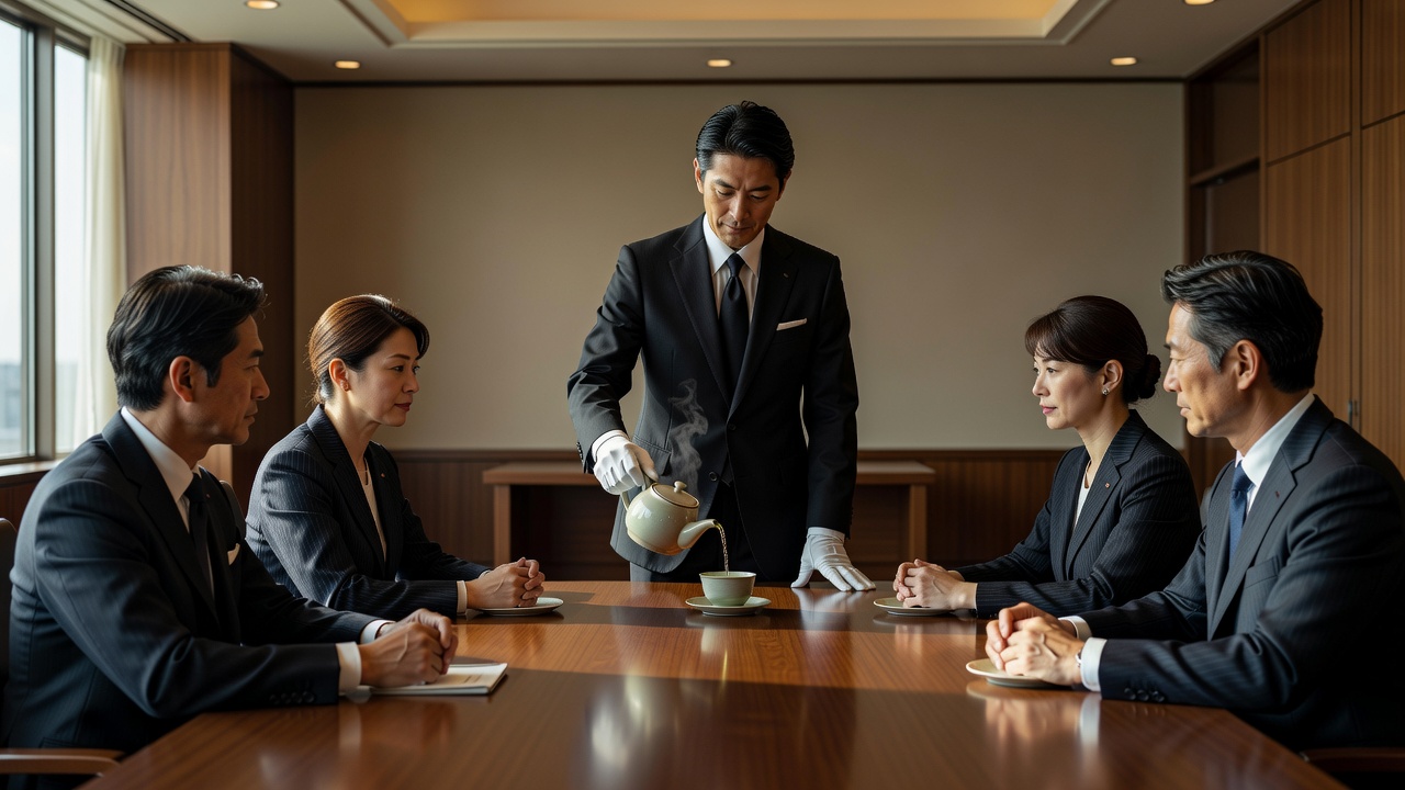 A Japanese butler at work, related site of Butler Bell