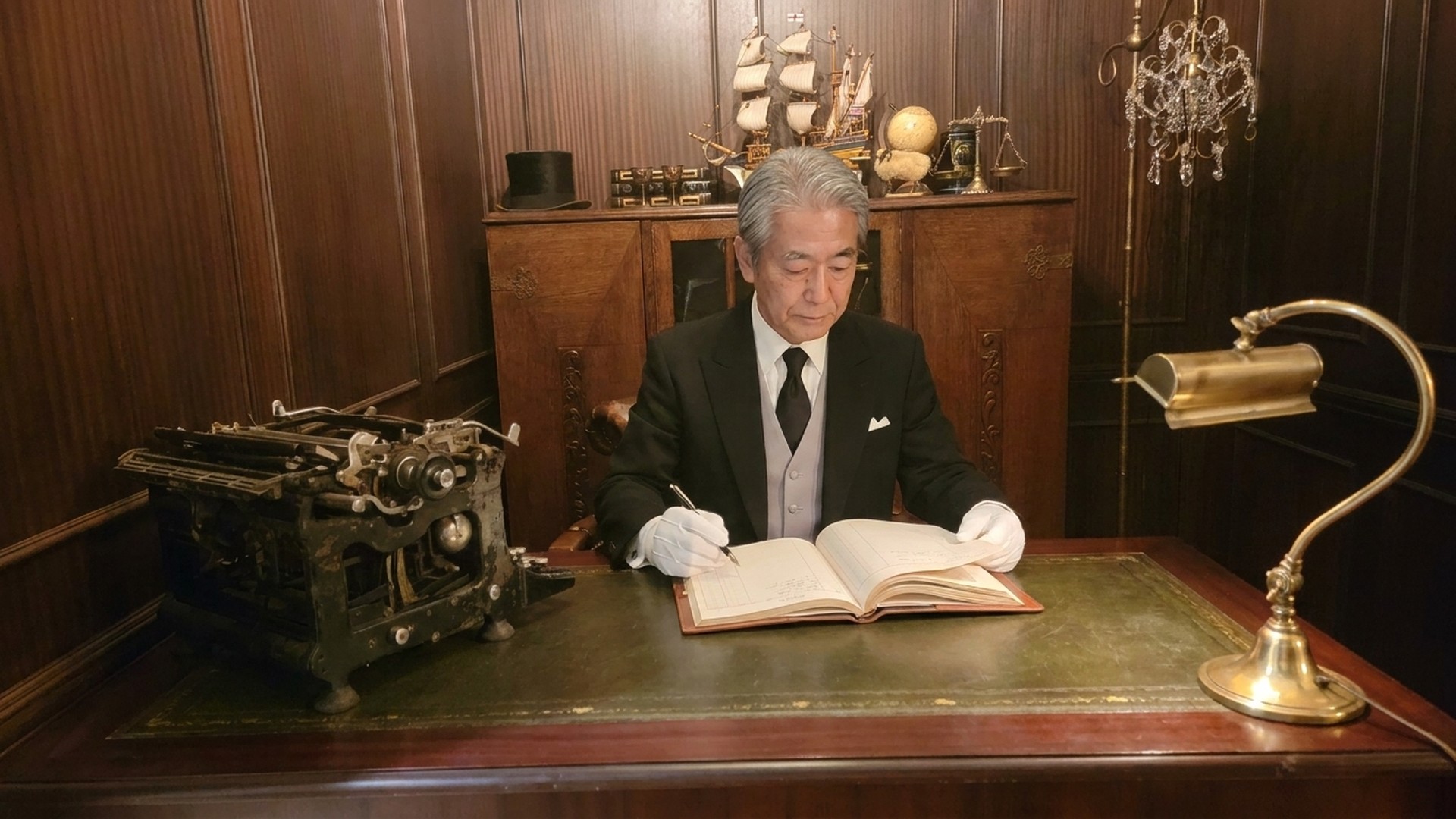 マスターコースで書斎の管理を学ぶ受講生
