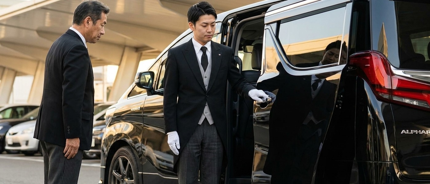 車寄せで扉を開ける、アカデミーで学んだ執事たち