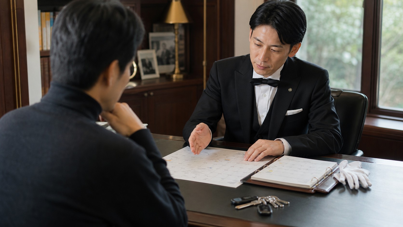 予定表を確かめるセカンド・スチュワード