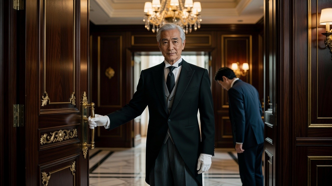 A Japanese butler at work, related site of Butler Bell