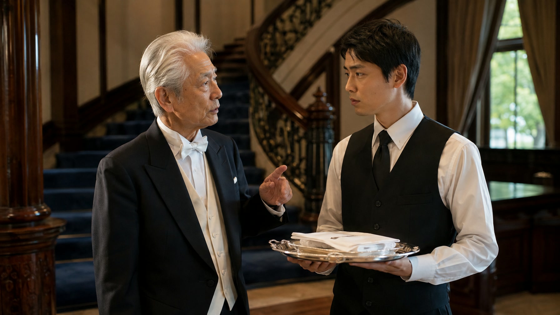 階級ごとに並ぶTHE BUTLERの執事たち